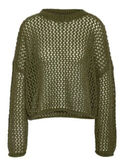 Noisy May OPEN WEAVE KNITTED PULLOVER 13 Noisy May OPEN WEAVE KNITTED PULLOVER -Noisy May Clothing Shop 27030249 IvyGreen 001