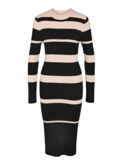 Noisy May STRIPED KNITTED DRESS 14 Noisy May STRIPED KNITTED DRESS -Noisy May Clothing Shop 27030340 Black 1104767 001