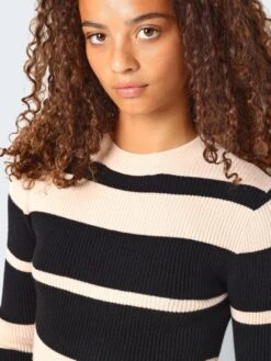 Noisy May STRIPED KNITTED DRESS 13 Noisy May STRIPED KNITTED DRESS -Noisy May Clothing Shop 27030340 Black 1104767 006