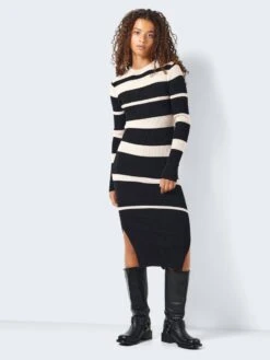 Noisy May STRIPED KNITTED DRESS