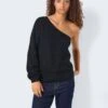 Noisy May ONE SHOULDER KNITTED PULLOVER 2 Noisy May ONE SHOULDER KNITTED PULLOVER -Noisy May Clothing Shop 27030363 Black 007