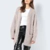 Noisy May LONG KNITTED CARDIGAN -Noisy May Clothing Shop 27030436 TaupeGray 1109756 007