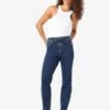 Noisy May NMMONI CROPPED HIGH WAISTED STRAIGHT FIT JEANS 2 Noisy May NMMONI CROPPED HIGH WAISTED STRAIGHT FIT JEANS -Noisy May Clothing Shop 27030448 DarkBlueDenim 007