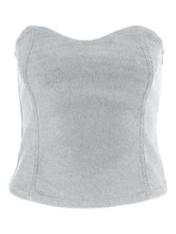 Noisy May DENIM CORSET 13 Noisy May DENIM CORSET -Noisy May Clothing Shop 27030454 LightGreyDenim 001