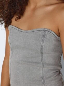 Noisy May DENIM CORSET 12 Noisy May DENIM CORSET -Noisy May Clothing Shop 27030454 LightGreyDenim 006
