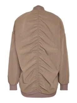 Noisy May LONG BOMBER JACKET -Noisy May Clothing Shop 27030469 BrownLentil 002