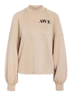 Noisy May HIGH NECK SWEATSHIRT -Noisy May Clothing Shop 27030518 WhitePepper 1125568 001