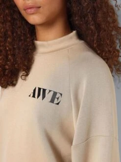 Noisy May HIGH NECK SWEATSHIRT -Noisy May Clothing Shop 27030518 WhitePepper 1125568 006