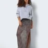 Noisy May PRINTED MAXI SKIRT -Noisy May Clothing Shop 27031151 Oatmeal 1127478 007