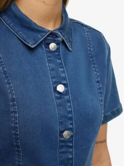 Noisy May NMNISA DENIM DRESS -Noisy May Clothing Shop 27032702 MediumBlueDenim 006
