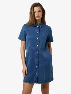 Noisy May NMNISA DENIM DRESS -Noisy May Clothing Shop 27032702 MediumBlueDenim 007