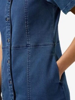 Noisy May NMNISA DENIM DRESS -Noisy May Clothing Shop 27032702 MediumBlueDenim 008
