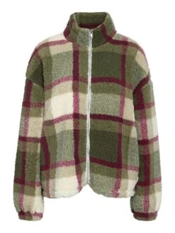 Noisy May CURVE PATTERNED FLEECE JACKET