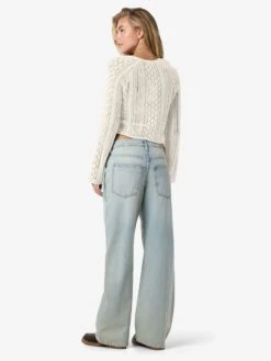 Noisy May NMLUNA SIDE RUCHED KNITTED PULLOVER -Noisy May Clothing Shop 27033093 Birch 005