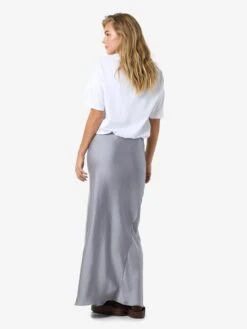 Noisy May METALLIC MAXI SKIRT -Noisy May Clothing Shop 27033850 GhostGray 005