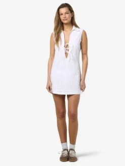 Noisy May BRODERIE MINI DRESS 12 Noisy May BRODERIE MINI DRESS -Noisy May Clothing Shop 27033961 BrightWhite 004