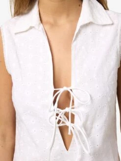 Noisy May BRODERIE MINI DRESS 13 Noisy May BRODERIE MINI DRESS -Noisy May Clothing Shop 27033961 BrightWhite 006