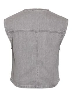Noisy May CROPPED DENIM VEST 16 Noisy May CROPPED DENIM VEST -Noisy May Clothing Shop 27034273 LightGreyDenim 002