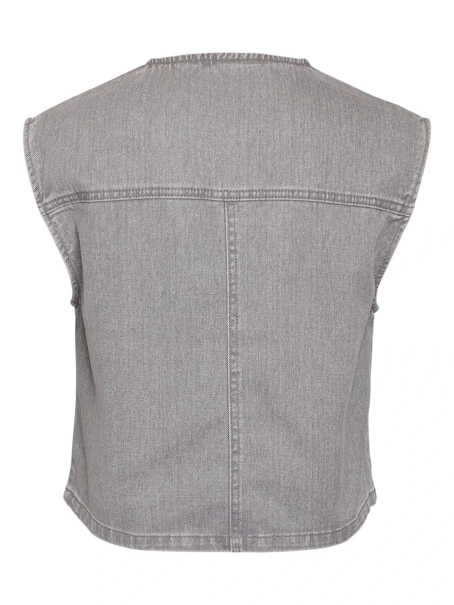 Noisy May CROPPED DENIM VEST 9 Noisy May CROPPED DENIM VEST - Image 7