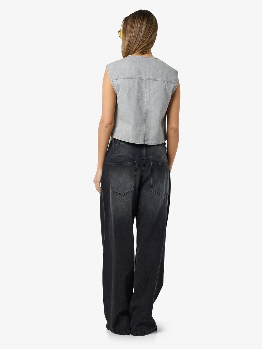 Noisy May CROPPED DENIM VEST 5 Noisy May CROPPED DENIM VEST - Image 3
