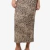 Noisy May LEOPARD PRINT MIDI SKIRT -Noisy May Clothing Shop 27034322 SilverMink 1187871 003