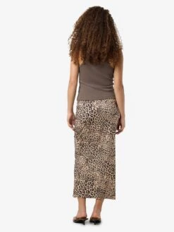 Noisy May LEOPARD PRINT MIDI SKIRT -Noisy May Clothing Shop 27034322 SilverMink 1187871 005