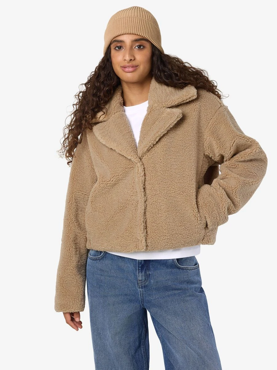 Noisy May CROPPED TEDDY JACKET 8 Noisy May CROPPED TEDDY JACKET - Image 6