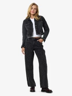 Noisy May RHINESTONE JEANS 13 Noisy May RHINESTONE JEANS -Noisy May Clothing Shop 27034336 BlackDenim 004