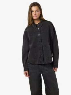 Noisy May RELAXED DENIM JACKET -Noisy May Clothing Shop 27034346 BlackDenim 007