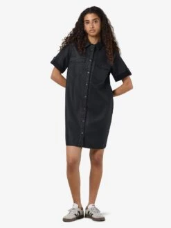 Noisy May COATED DENIM DRESS 13 Noisy May COATED DENIM DRESS -Noisy May Clothing Shop 27034395 Black 004