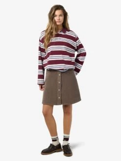 Noisy May CORDUROY MINI SKIRT -Noisy May Clothing Shop 27034400 Morel 007