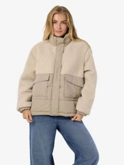 Noisy May FLEECE PUFFER JACKET 14 Noisy May FLEECE PUFFER JACKET -Noisy May Clothing Shop 27034511 Birch 1195716 007