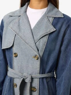 Noisy May DENIM TRENCHCOAT 14 Noisy May DENIM TRENCHCOAT -Noisy May Clothing Shop 27034716 DarkBlueDenim 006