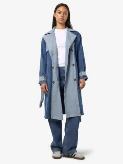 Noisy May DENIM TRENCHCOAT 15 Noisy May DENIM TRENCHCOAT -Noisy May Clothing Shop 27034716 DarkBlueDenim 007