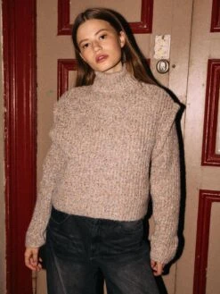 Noisy May KNITTED JUMPER -Noisy May Clothing Shop 27034730 LightGreyMelange 1195786 008