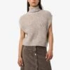 Noisy May ROLL NECK KNITTED VEST -Noisy May Clothing Shop 27034731 LightGreyMelange 1195800 003
