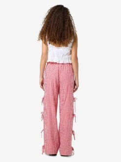 Noisy May CHECKED TROUSERS -Noisy May Clothing Shop 27034786 Tomato 1196650 005