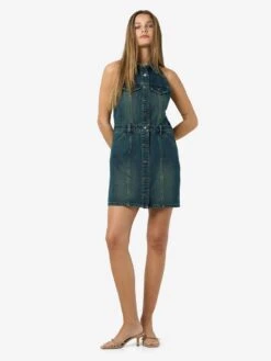 Noisy May NMLARDIE DENIM DRESS 13 Noisy May NMLARDIE DENIM DRESS -Noisy May Clothing Shop 27034792 DarkBlueDenim 004