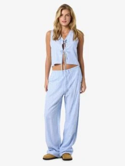 Noisy May STRIPED TROUSERS -Noisy May Clothing Shop 27034802 SkyBlue 1196879 004