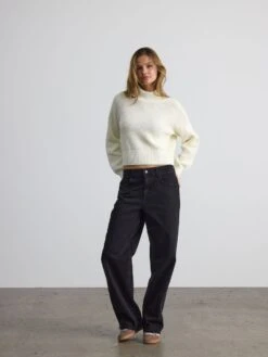 Noisy May HIGH NECK KNITTED JUMPER 15 Noisy May HIGH NECK KNITTED JUMPER -Noisy May Clothing Shop 27034807 Eggnog 009