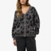 Noisy May ANIMAL PRINT CARDIGAN -Noisy May Clothing Shop 27034812 CharcoalGray 1197306 003