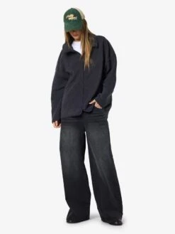 Noisy May RELAXED FLEECE JACKET -Noisy May Clothing Shop 27034822 Obsidian 004