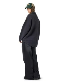 Noisy May RELAXED FLEECE JACKET -Noisy May Clothing Shop 27034822 Obsidian 005