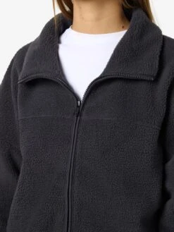Noisy May RELAXED FLEECE JACKET -Noisy May Clothing Shop 27034822 Obsidian 006