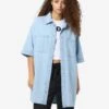 Noisy May OVERSIZED DENIM SHIRT -Noisy May Clothing Shop 27034954 LightBlueDenim 003