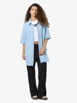 Noisy May OVERSIZED DENIM SHIRT 12 Noisy May OVERSIZED DENIM SHIRT -Noisy May Clothing Shop 27034954 LightBlueDenim 004