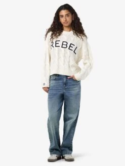 Noisy May CABLE KNIT JUMPER -Noisy May Clothing Shop 27035203 Birch 1208813 004