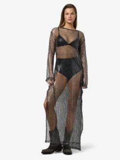 Noisy May MESH MAXI DRESS 14 Noisy May MESH MAXI DRESS -Noisy May Clothing Shop 27035630 Black 1216242 007