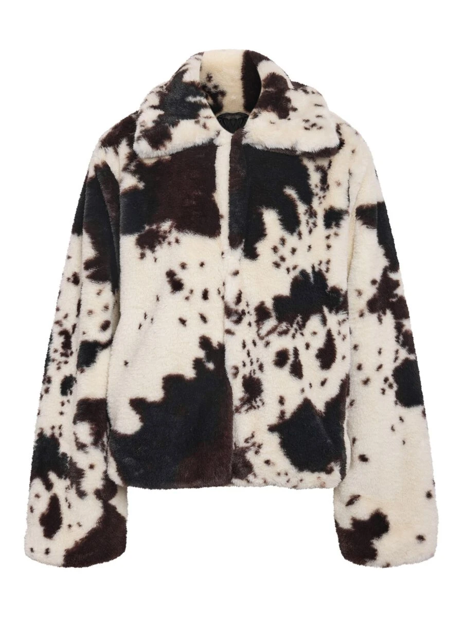 Noisy May COW PRINT COAT 4 Noisy May COW PRINT COAT - Image 2