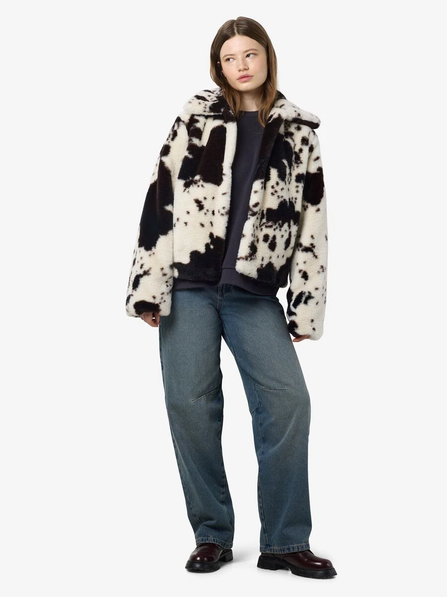 Noisy May COW PRINT COAT 6 Noisy May COW PRINT COAT - Image 4